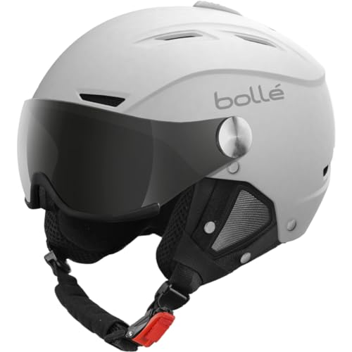 Bollé, Backline Visor White Matte, Silver Gun S 54-56Cm, Casco Da Sci, Small, Unisex Adulto