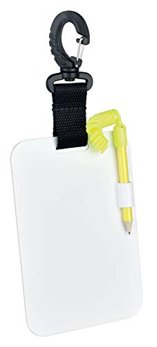 Seac, Lavagnetta Da Polso Con Matita Per Comunicazioni Subacquee Unisex Adulto, Bianco, Standard
