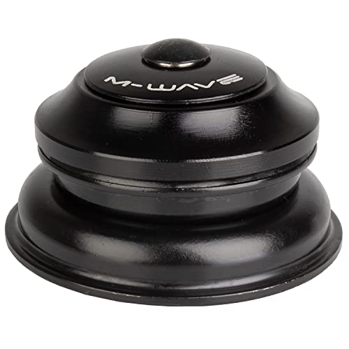 M-Wave Zs44/56 Lb, Serie Sterzo Semi-Integrata Unisex-Adulto, Nero, 1 1/8" → 1,5"