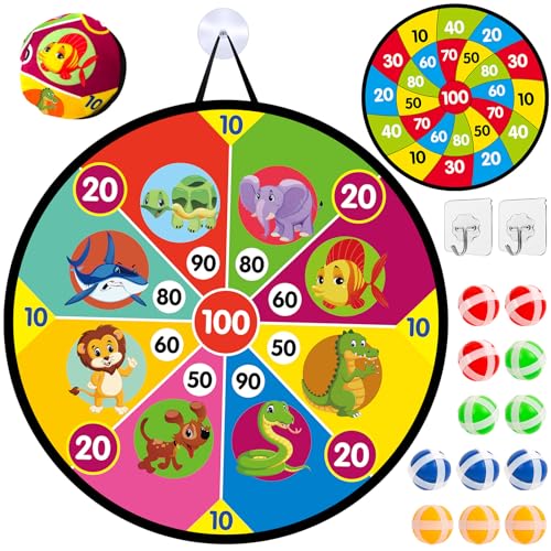 Disco Delle Freccette Giochi Per Bambini Da 4 Anni, Animali Halloween Basket Dinosauro Pianeta Natale Gioco Delle Freccette Velcro, Gioco Del Lancio G