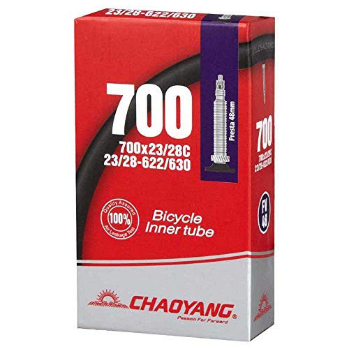Chaoyang, Inner Tube 700X23-28 Presta Valve 48Mm Threaded Unisex Adulto, Neutro, One Size
