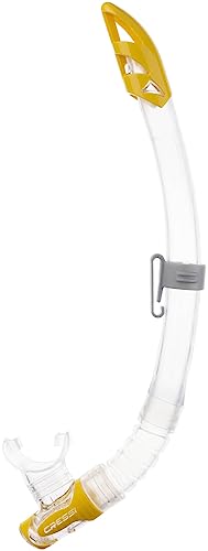 Cressi Gamma Snorkel, Unisex – Adulto, Trasparente/Giallo