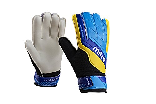 Mitre Magnetite Junior, Guanti Da Portiere Bambino, Blu - Blue/Cyan/Yellow, 5