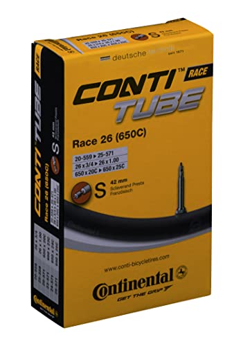 Continental Schlauch Race 26 Sv 42, Parti Della Bici Unisex Adulto, Nero (S42), 18/25-559/571