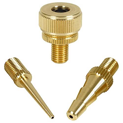 Gav Kit Accessori Adattatori Set Ago Per Aria Compressa E Pompa A Sfera Adatto A Gonfiaggio Palloni Materassini E Bici Con Valvola Presta