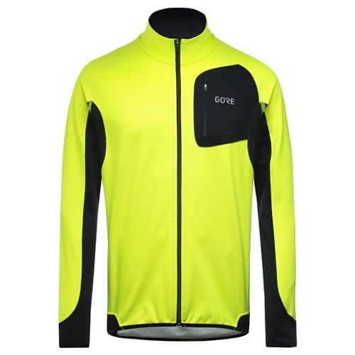 Gorewear R3 Partial Gore Windstopper Maglia, Neon Giallo/Nero, S