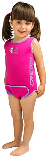 Cressi Baby Warmer Mutino/Body In Neoprene Ultra Stretch Per Neonati/Bambini, 12/18 Mesi, Rosa