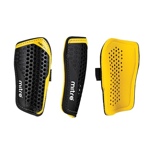 Mitre Aircell Football Shin Pads, Extremely Breathable, Lightweight Guard