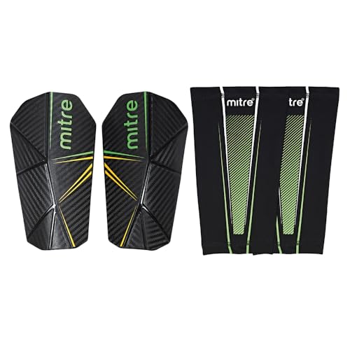 Mitre, Parastinchi Delta Slip Pro Unisex-Adulto, Nero Verde Scuro Giallo, S