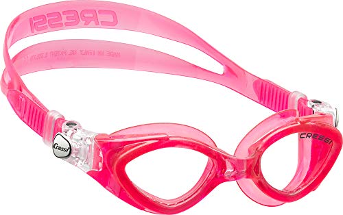 Cressi King Krab Occhialini Nuoto Con Oculari Separati, Unisex – Bambino, Rosa, 7-15 Anni