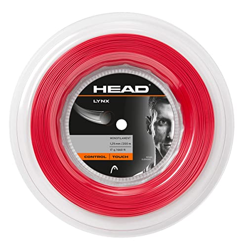 Head Lynx Matassa Corda Da Racchetta Da Tennis, Rosso
