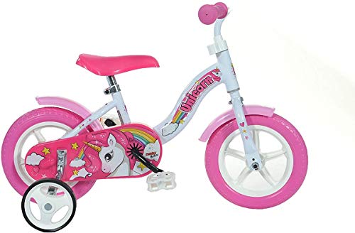 Dino Bikes Unicorno 108L-Un 25,4 Cm, Bianco E Rosa
