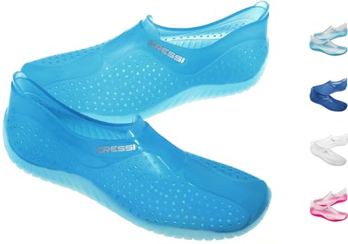 Cressi Water Shoes, Scarpette Sportive Uso Acquatico/Mare/Spiaggia Adulti, Ragazzi E Bambini, Acquamarina, 39 Eu