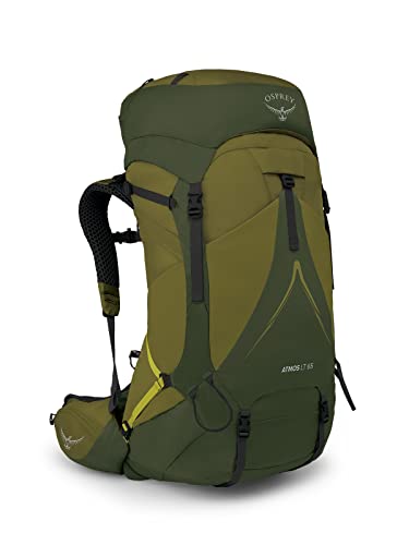 Osprey Atmos Ag Lt 65 Mens Backpacking Backpack Scenic Valley/Green Peppercorn L/Xl