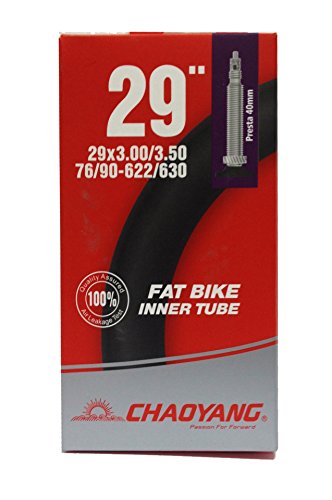 Chaoyang Europe Bike Tube Telecamera Di Aria Fat, Nero, 29 X 3,0/3,5 Fv Unisex Adulto, 0