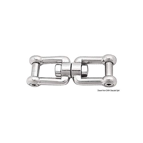 Osculati Girella Inox Grillo/Grillo Con Perno A Filo 8 Mm