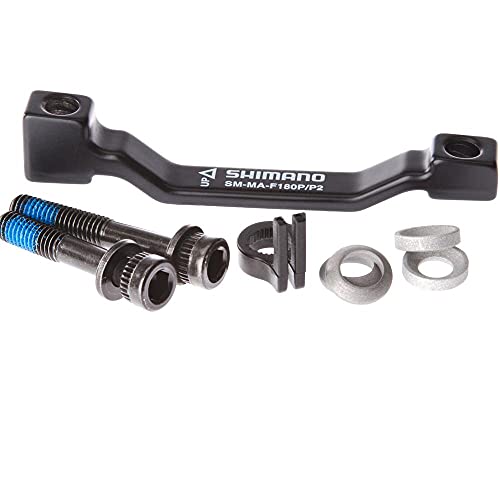 Shimano Esmmaf180Pp2A, Adattatore Unisex Adulto, Nero, 180Mm