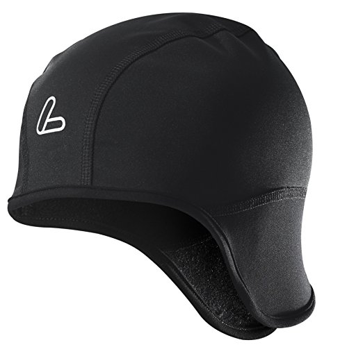 Löffler - Berretto Anti-Vento Per Ciclisti, Con Softshell Termico, Nero (Nero), 1