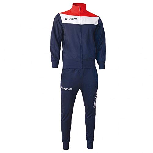 Givova Tuta Campo Triacetato Blu/Rosso