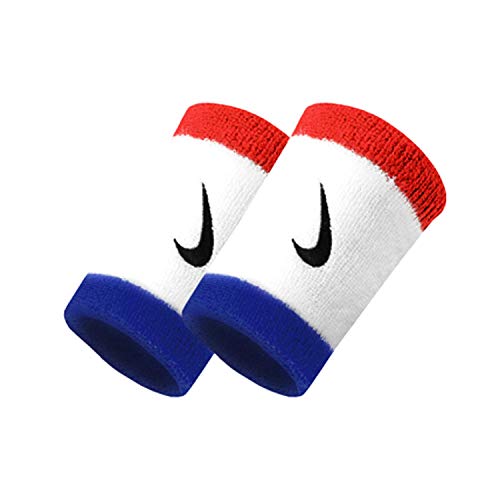 Nike, Wristbands Unisex-Adult, White, One Size
