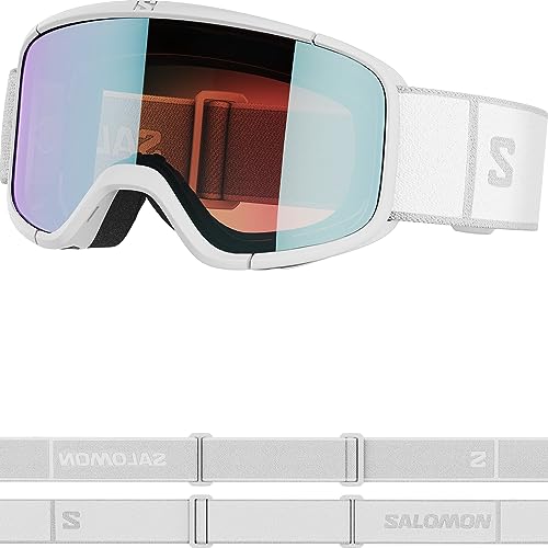 Salomon Aksium 20 S Photochromic, Occhiali Sci Snowboard Unisex: Ottima Vestibilità E Comfort, Durabilità, E Visione Automaticamente Ottimizzata, Bian