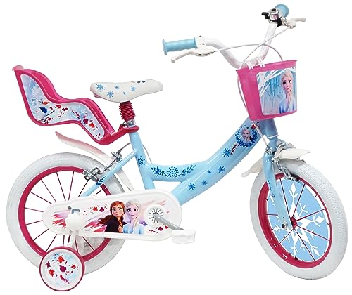 Albri 16 Pollici, Bicicletta Frozen Bambino, Azzurro