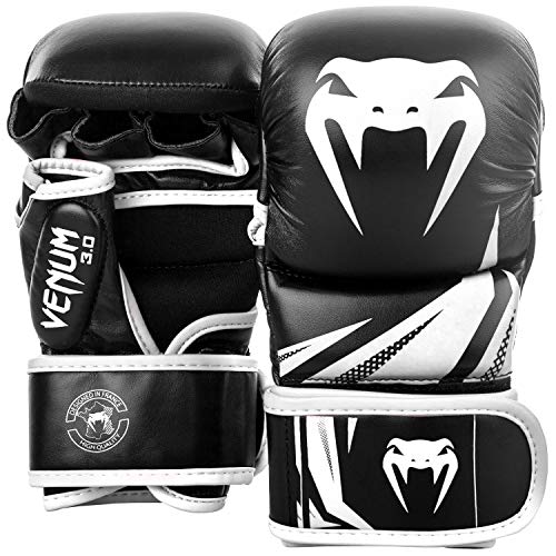 Venum Challenger 3.0, Guantoni Da Mma Sparring Unisex Adulto, Nero/Bianco, L/Xl