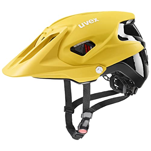 Uvex Quatro Integrale, Casco Mtb Superleggero Unisex, Regolazione Individuale Delle Dimensioni, Cchermo Regolabile, Sunbee-Black Matt, 56-61 Cm