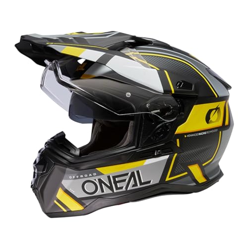 O'Neal Unisex Adult Helmet, Black/Gray/Neon Yellow, Xl