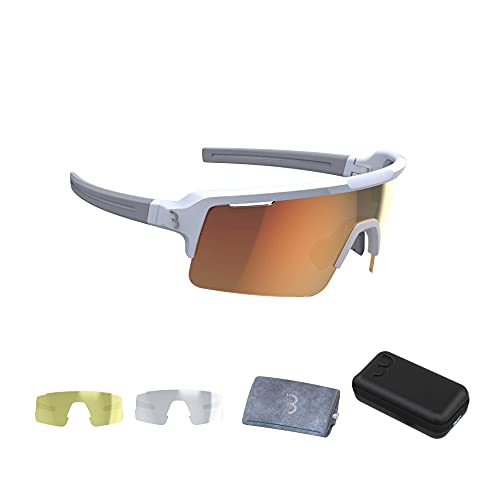 Bbb Cycling Fuse Bsg-65, Unisex-Adult, Bianco Opaco Arancio, One Size