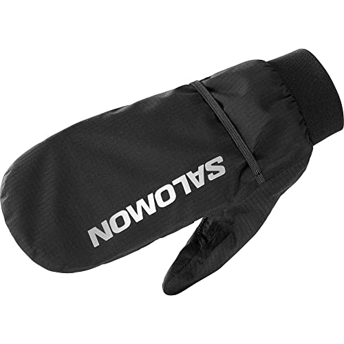 Salomon Bonatti Waterproof Guanti Sci Snowboard Running Escursionismo Unisex, Protezione, Traspirabilità, Dettagli Riflettenti, Deep Black, Reflective