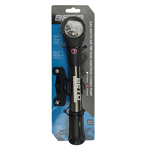 Beto New Sp-006Ag Pneumatico & Shock Cnc In Lega Mini Mano Presta E Schrader Pompa Dual