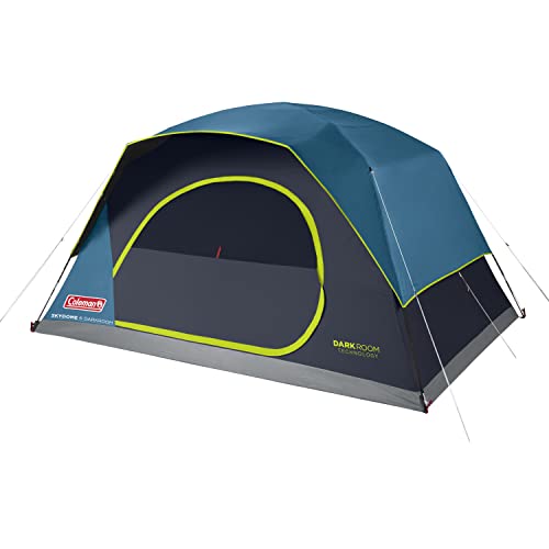 Coleman Skydome 4, Tenda, Grande Tenda Da Campeggio 4 Persone, Dark Room Technology Per Una Zona Notte Oscurata E Più Fresca, Montaggio Più Veloce, Te