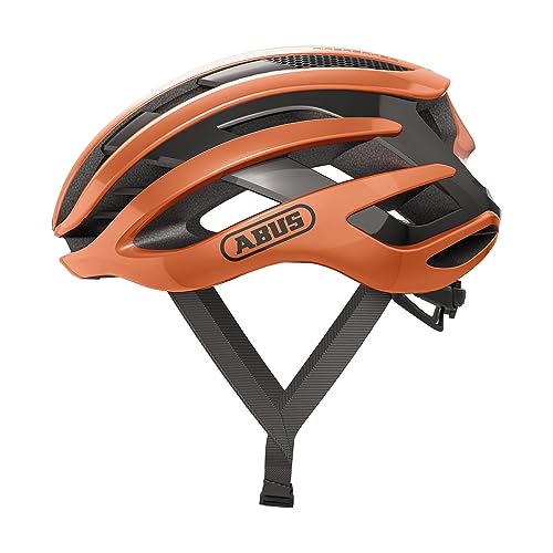 Abus Casco Da Bici Strada Airbreaker - Di Alta Gamma Per Il Ciclismo Professionale Ragazzi E Adulti Uomo Donna Arancione, Taglia M