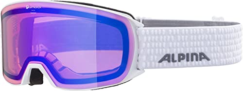 Alpina Nakiska Qhm, Occhiali Da Sci Unisex-Adult, White, One Size