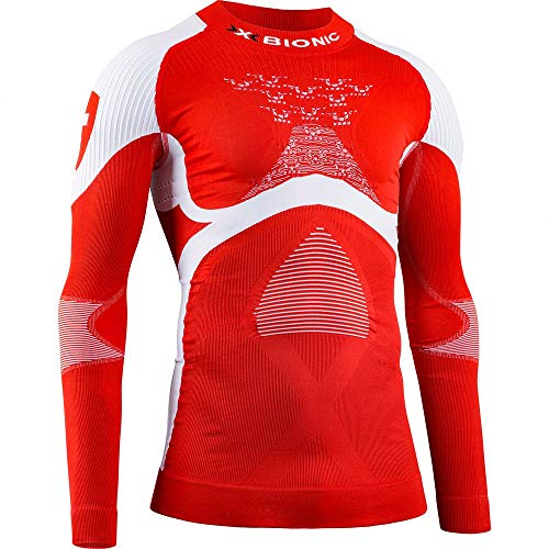 X-Bionic Energy Accumulator 4.0 Patriot Switzerland Maglietta A Maniche Lunghe T021 Switzerland S
