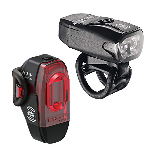 Lezyne - Coppia Ktv Pro Smart Illuminazione Per Bicicletta/Vtt Led Ricaricabile Usb, Unisex, Da Adulto, Nero, Taglia Unica