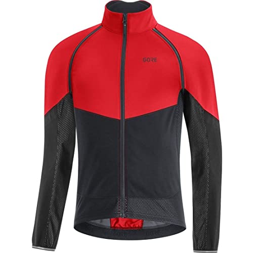 Gore Wear Gore-Tex Infinium, Phantom Giacca Da Ciclismo Per Uomo, M, Rosso/Nero (Red/Black)