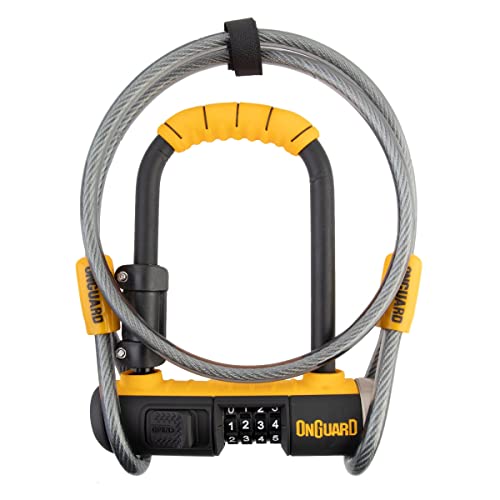 Onguard Combo Lock W/4 'X10 Mm, Colore: Giallo, Taglia Unica