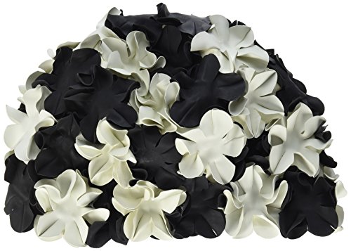 Beco Gummi-Blütenhauben, Cappello Bambini, Bianco/Nero, Taglia Unica