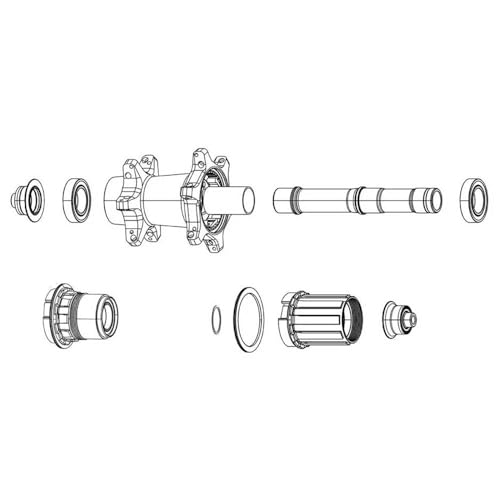 Sram, Bearing Kit Front Zm1 Unisex Adulto, Nero-Nero