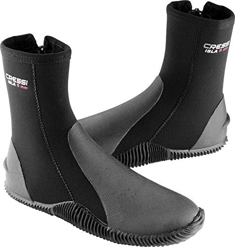 Cressi Isla 5Mm, Nero, 5, Stivali Alti Unisex, 5 | Us Man 5 | Us Lady 6