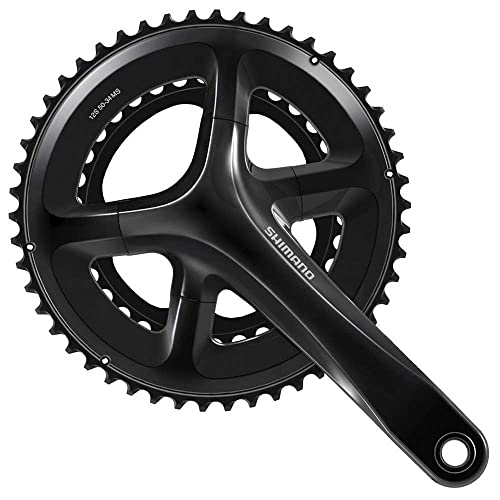 Shimano Fc-Rs520 Crankset 2 X 12-Speed 50-34Z Black, Ciclismo Unisex-Adulto, Colour, Size