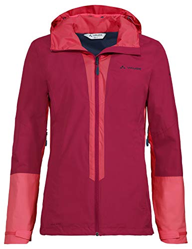 Vaude Wo Kofel Lw Ii, Giacca Impermeabile Donna, Crimson Red, 36