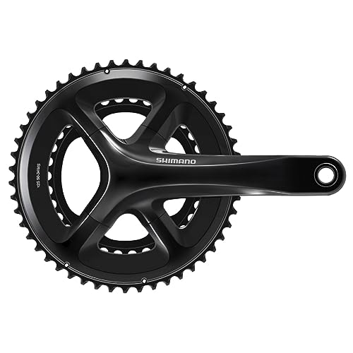 Shimano Fc-Rs520 Guarnitura 2 X 12 Velocità 50-34Z Nero, Ciclismo Unisex, Colore, Taglia