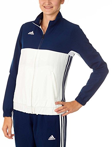 Adidas T16 Team, Giacca Donna, Blu/Bianco, S
