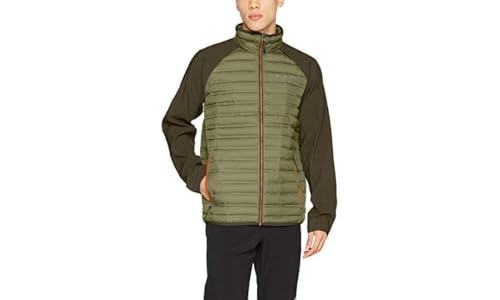 Columbia Giacca Da Uomo, Flash Forward Hybrid Jacket, Poliestere, Verde (Mosstone/Peatmoss), Taglia L, 1683153