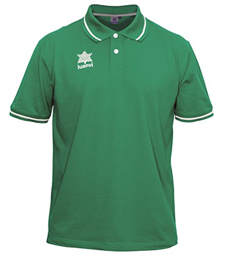 Luanvi 08499_00554, Polo A Manique Corte Uomo, Verde, 4Xs