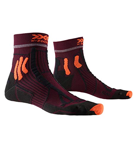 X-Socks Trail Run Energy, Calzini Da Corsa Unisex-Adulto, Sunset Orange/Opal Black, 35-38