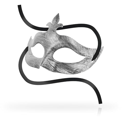 Ohmama Masks Antifaz Flor De Lis - Silver